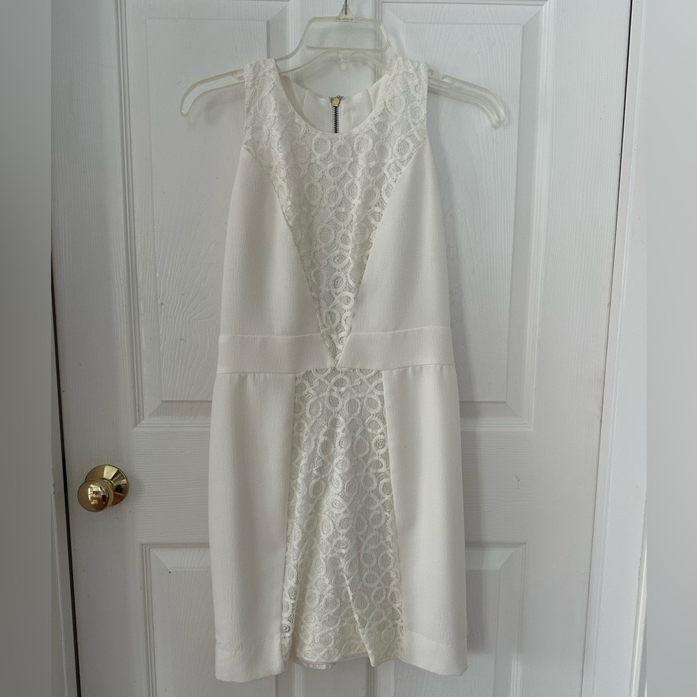Elegant White Lace Dress